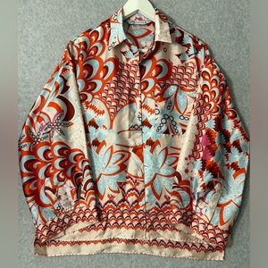 Zara Multicolor Floral Pajama Top